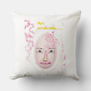 Face Srs - Happy Smile -smile with me Throw Pillow