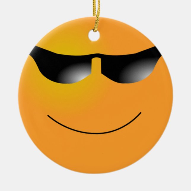 Face Sunglasses Ornament (Front)