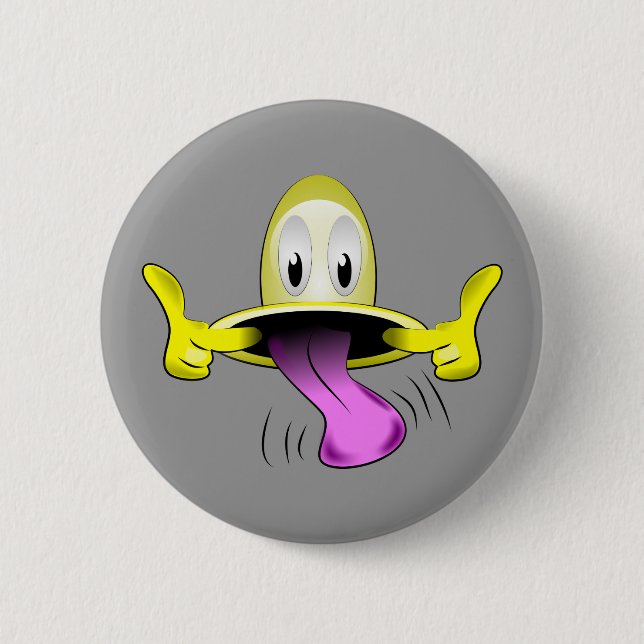 Face Tease 2 Inch Round Button (Front)