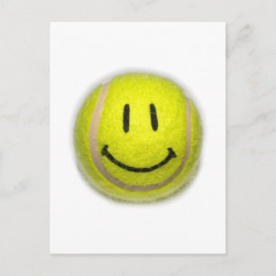 Face Tennis Ball Postcard