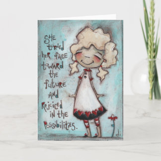 Face the Future - Birthday Card