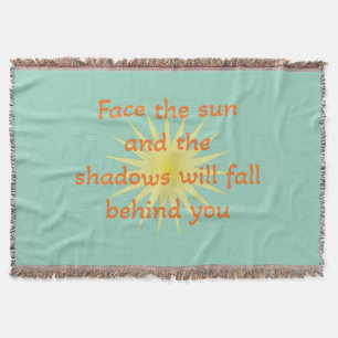 Face the sun throw blanket