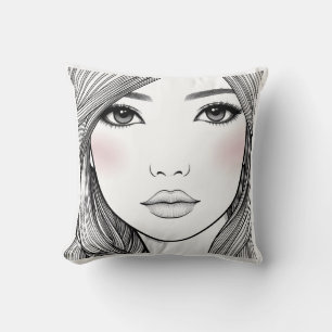 face throw pillow