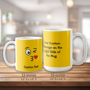 Face Throwing a Kiss Coffee Mug