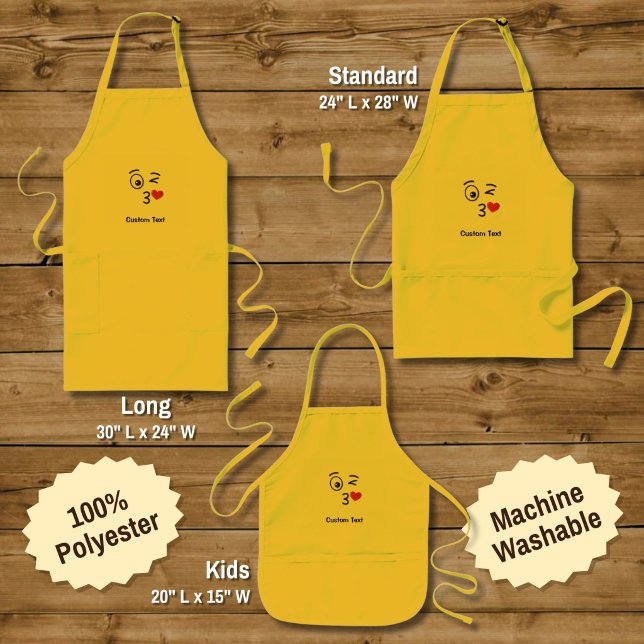 Face Throwing a Kiss Kids' Apron (Creator Uploaded)