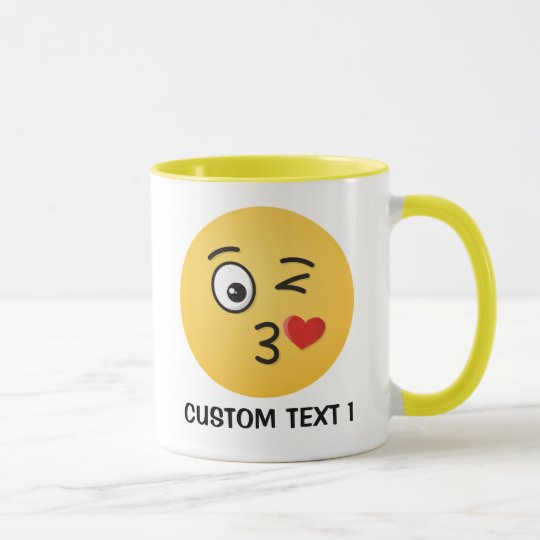 Face Throwing a Kiss Mug