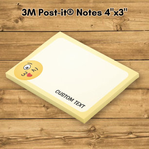 Face Throwing a Kiss Post-it Notes
