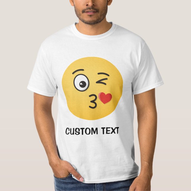 Face Throwing a Kiss T-Shirt (Front)
