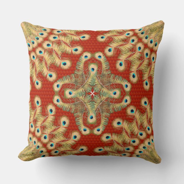Face to Face Throw Pillow (Front)