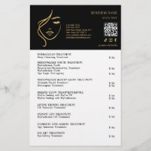 FACE TREATMENTS Beauty Salon flyer