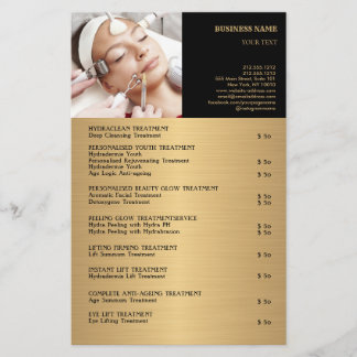 FACE TREATMENTS Beauty Salon flyer