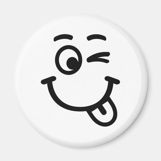 face wink magnet (Front)