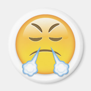 Face With Look Of Triumph Emoji Magnet