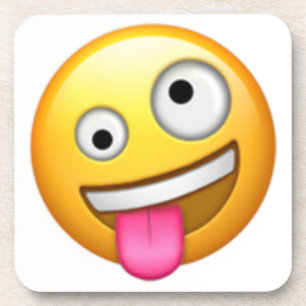 Face With One Large and One Small Eye - Emoji Coaster