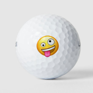 Face With One Large and One Small Eye - Emoji Golf Balls