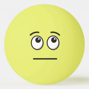 Face with Rolling Eyes Ping-Pong Ball