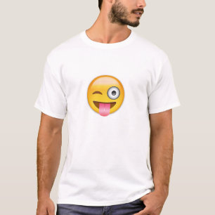 Face With Stuck Out Tongue And Winking Eye Emoji T-Shirt