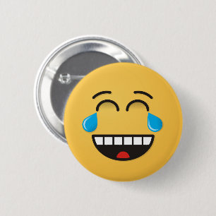 Face With Tears of Joy 2 Inch Round Button