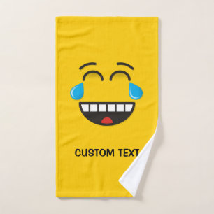 Face With Tears of Joy Bath Towel Set