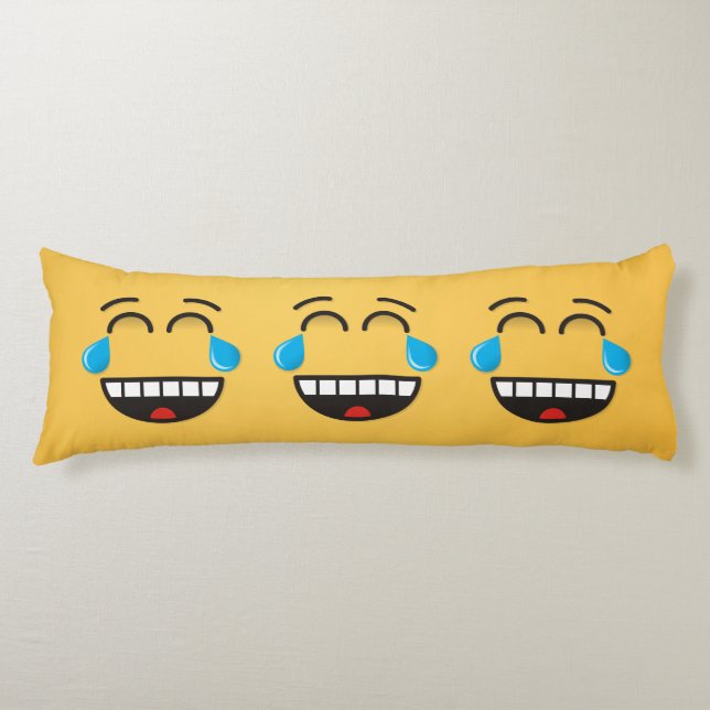 Face With Tears of Joy Body Pillow (Front)