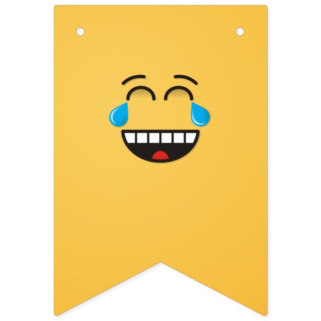 Face With Tears of Joy Bunting Flags (First Flag)