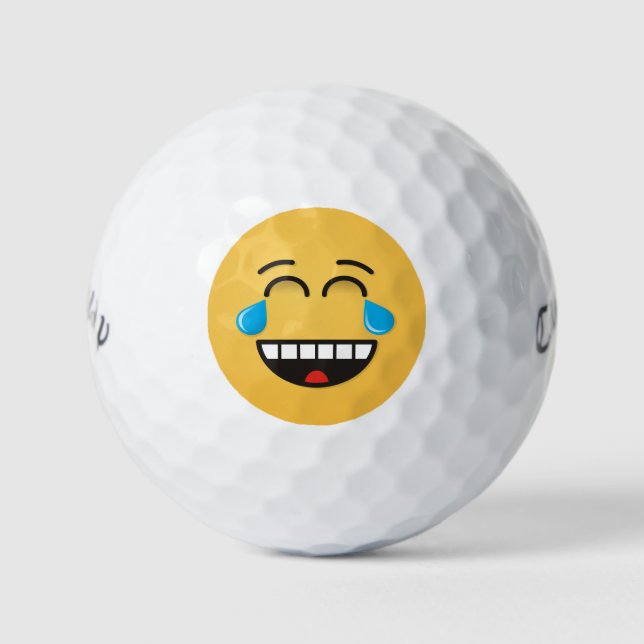 Face With Tears of Joy Golf Balls (Front)