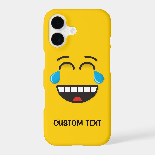 Face With Tears of Joy iPhone Case (Back)