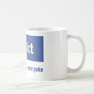 Facebook addict coffee mug
