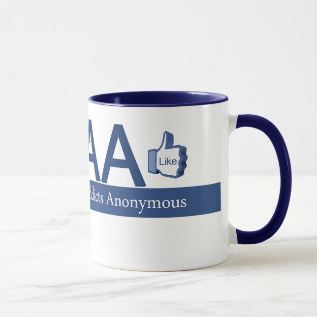 Facebook Addicts Anonymous Mug (Right)