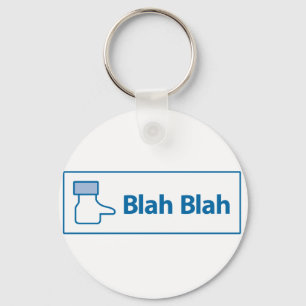 Facebook Blah Blah Keychain