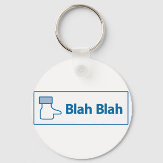 Facebook Blah Blah Keychain