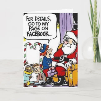 Facebook Christmas List Holiday Card