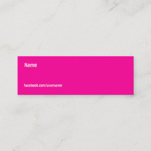 FACEBOOK COLORS MINI BUSINESS CARD
