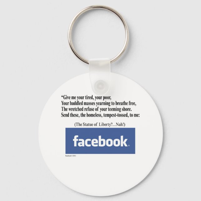 Facebook Concept Keychain (Front)