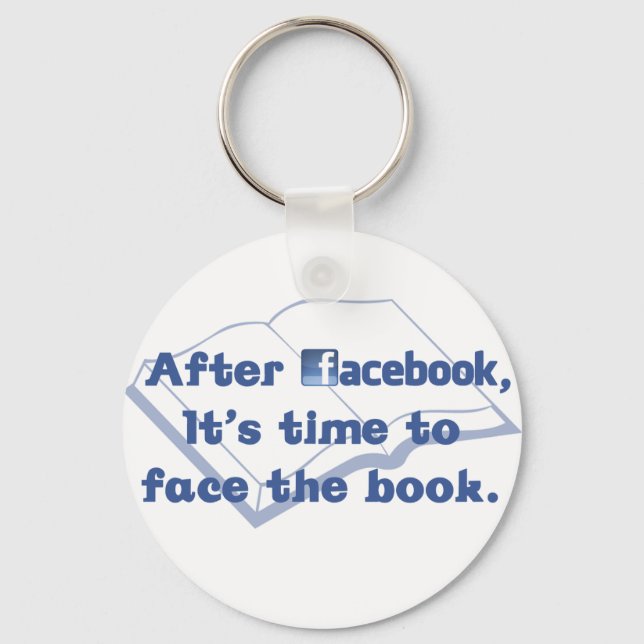 Facebook - Face the Book Keychain (Front)