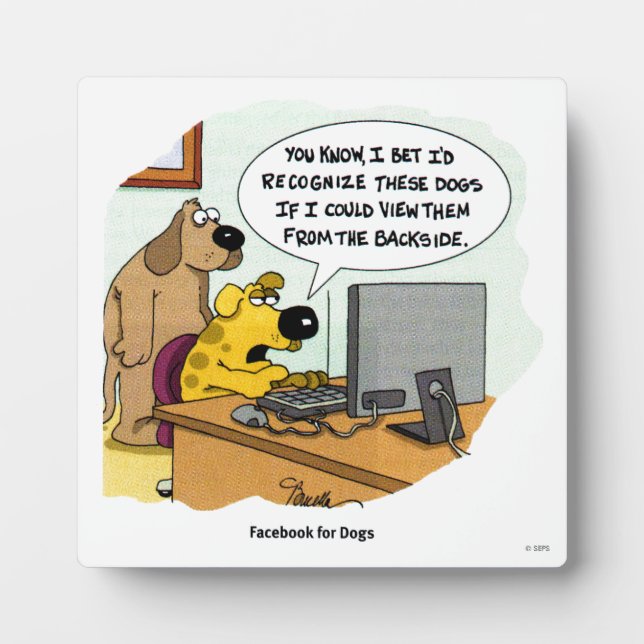 Facebook for Dogs Plaque (Front)