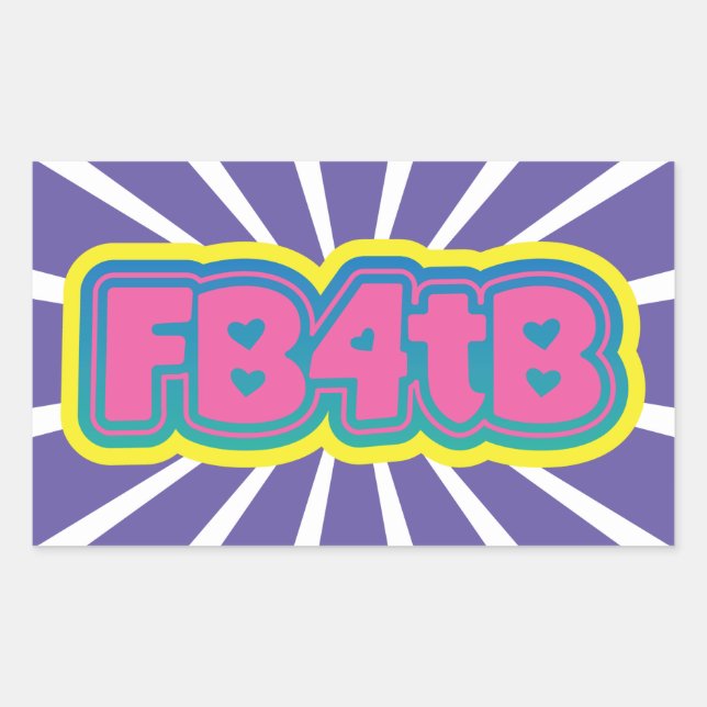 Facebook for the Blind stickers!   Sticker (Front)