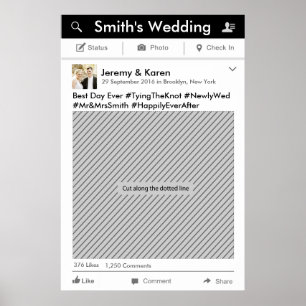 Facebook Frame Party Prop Poster for Photo Booth