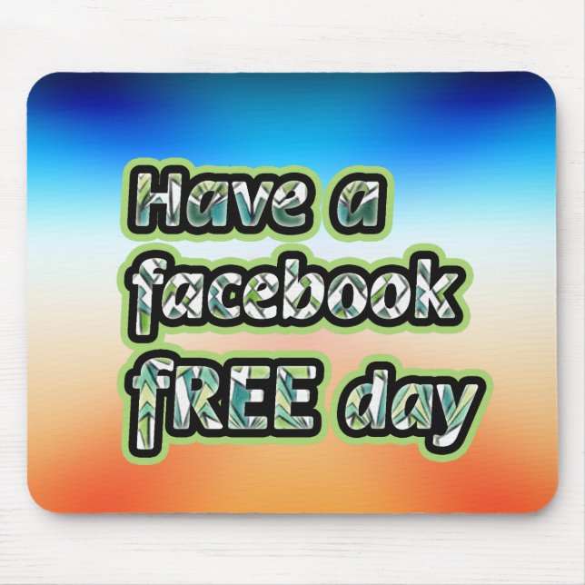 Facebook Free Day Mouse Pad (Front)