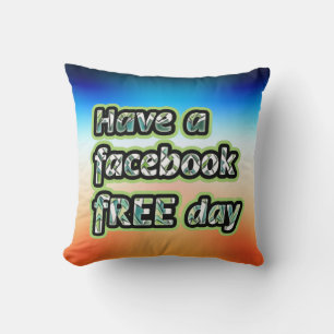 Facebook Free Day Throw Pillow