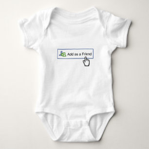 facebook friend baby bodysuit
