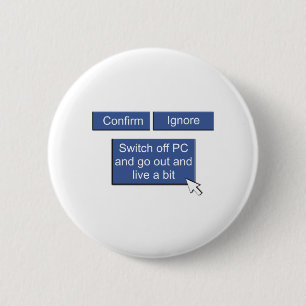 Facebook - go out and live 2 inch round button