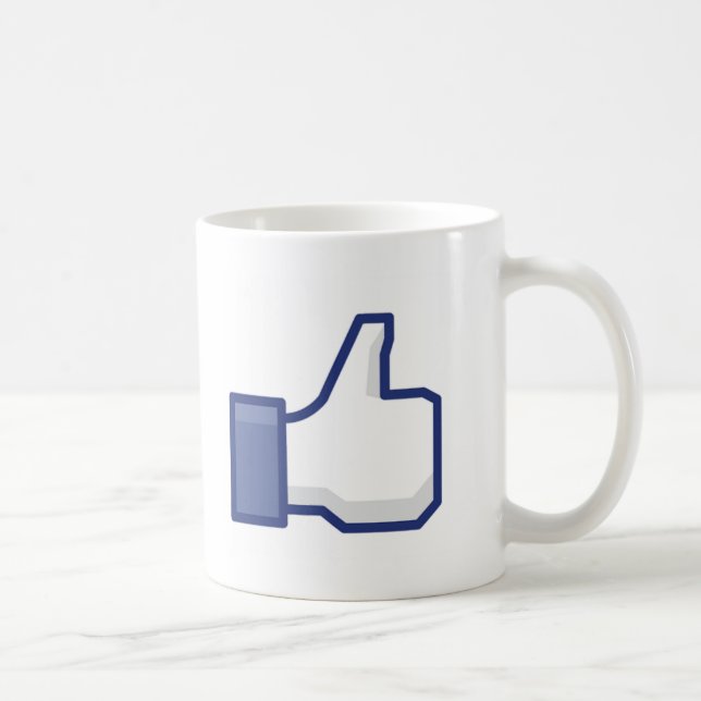 Facebook Like Button Coffee Mug (Right)