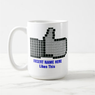 Facebook Like Button Coffee Mug