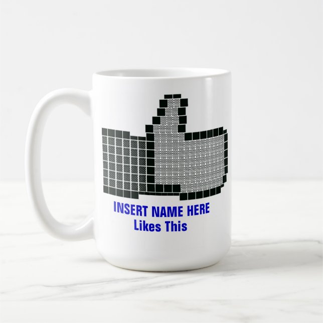 Facebook Like Button Coffee Mug (Left)