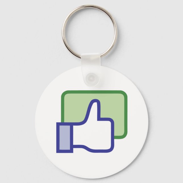 Facebook Like Button Keychain (Front)