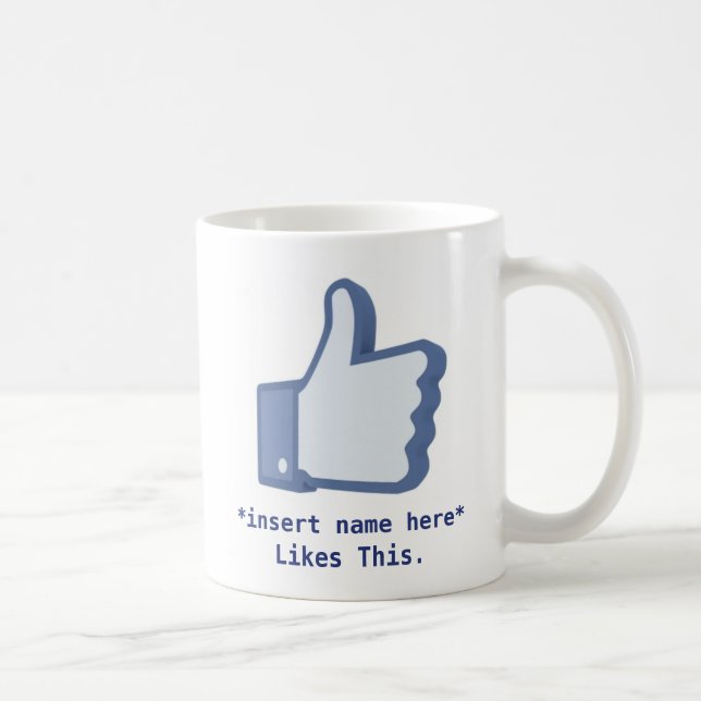 Facebook Like Mug (Right)
