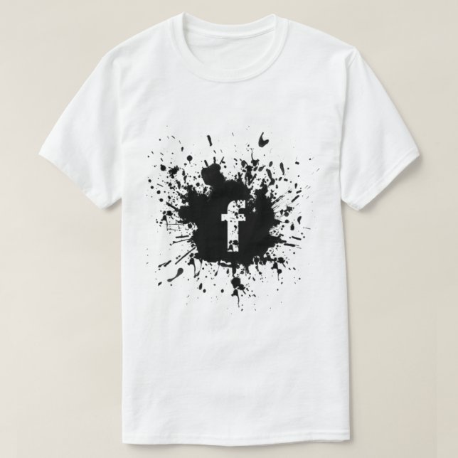 Facebook logo T shart  T-Shirt (Design Front)