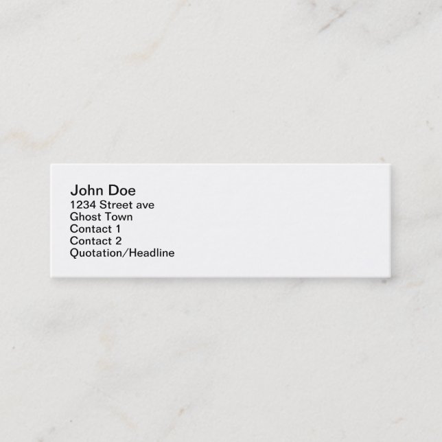 facebook mini business card (Front)