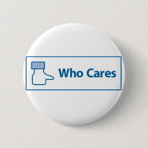 Facebook Who Cares 2 Inch Round Button